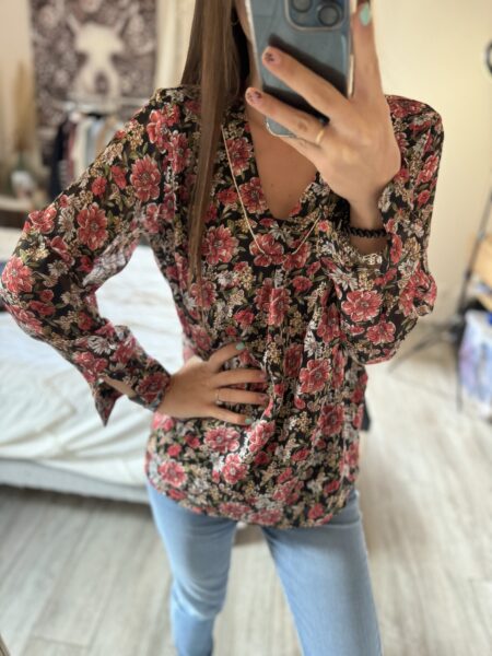 Blouse fleurie