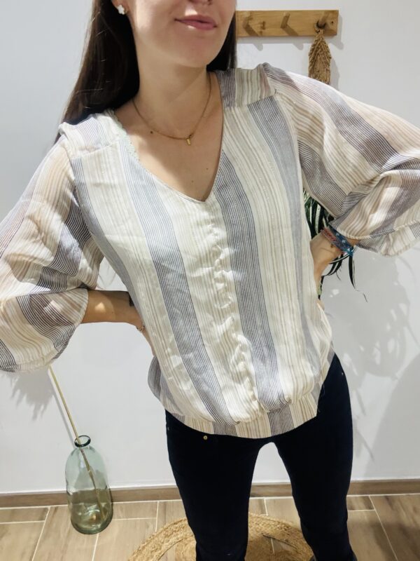 Blouse à rayures